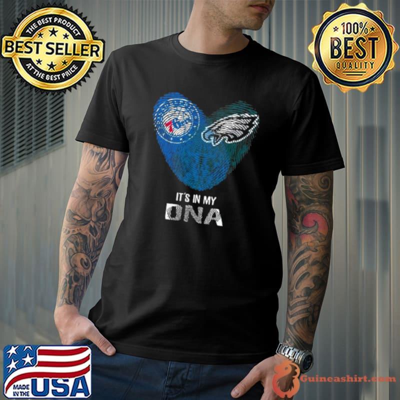 Philadelphia Eagles And Philadelphia 76ers Heart It’s In My Dna 2023 shirt