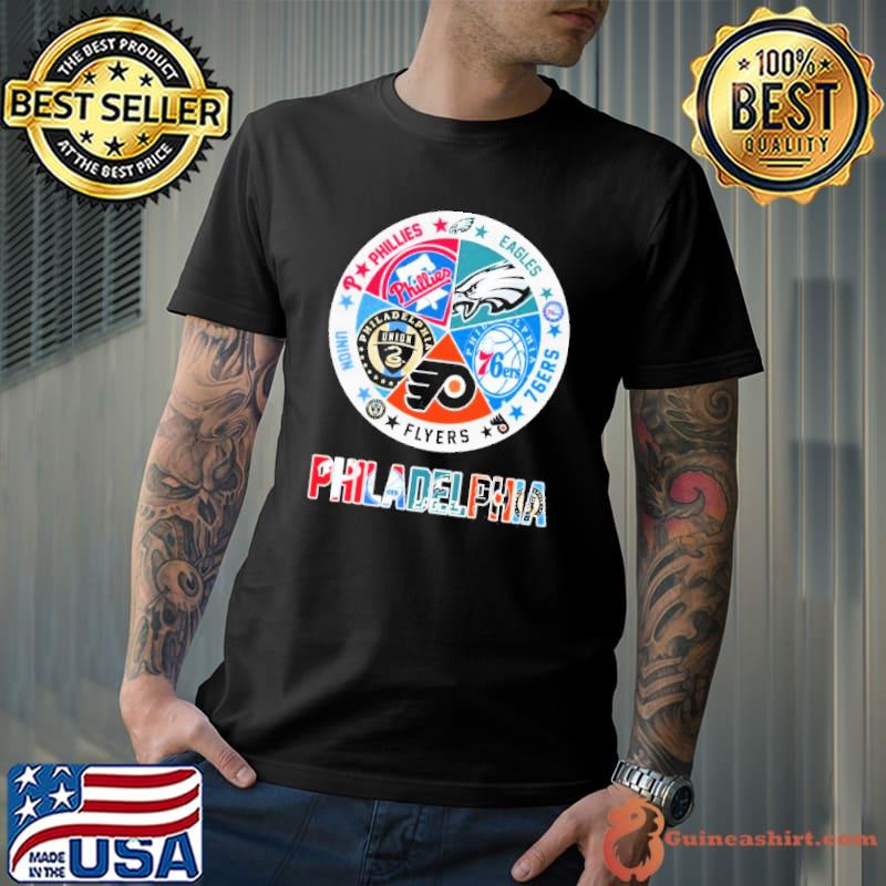 Philadelphia Sports Teams Phillies, Eagles, 47ers, Flyers, Union Logo Shirt,  hoodie, sweater, long sleeve and tank top