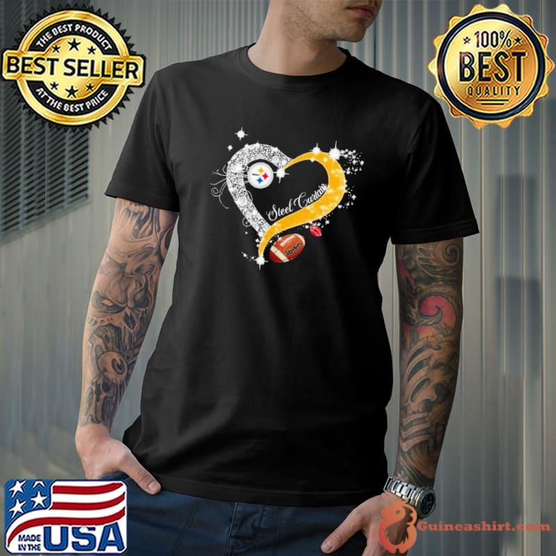 Pittsburgh Steelers Heart Diamonds Steel Curtain Shirt