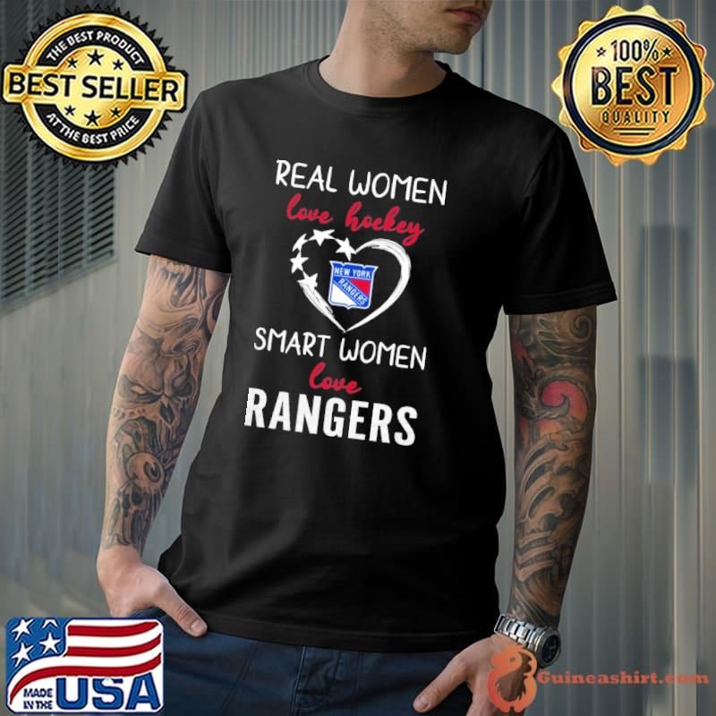 Real women love hockey smart women love rangers shirt - Guineashirt Premium  ™ LLC