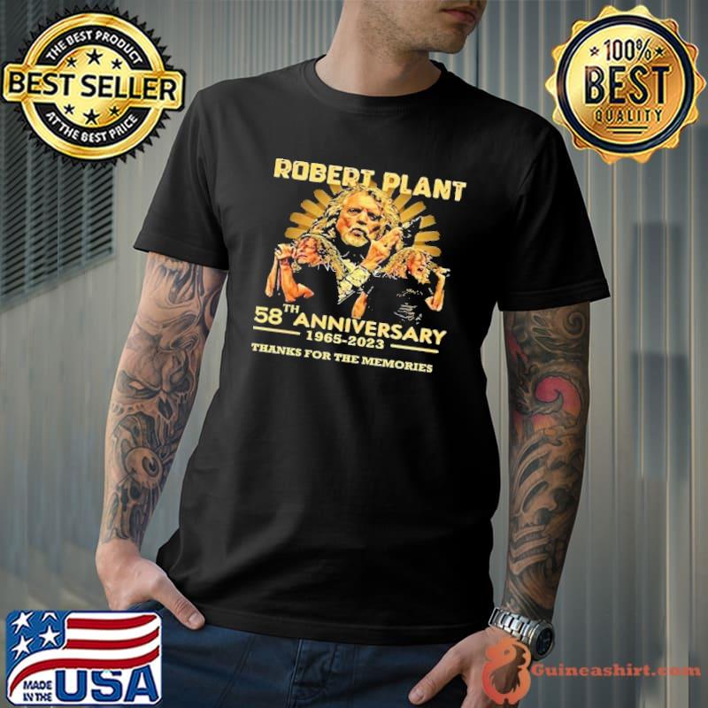 Robert Plant 58th anniversary 1965 2023 thanks for the memories shirt