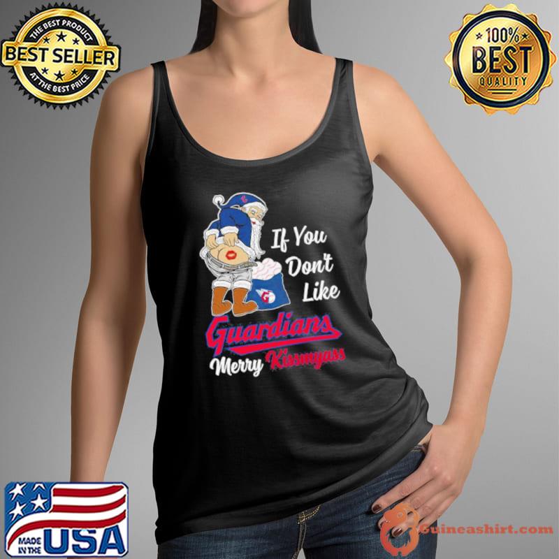 Santa Butt If you don’t like Cleveland Guardians merry kissmyass christmas Shirt Tank Top