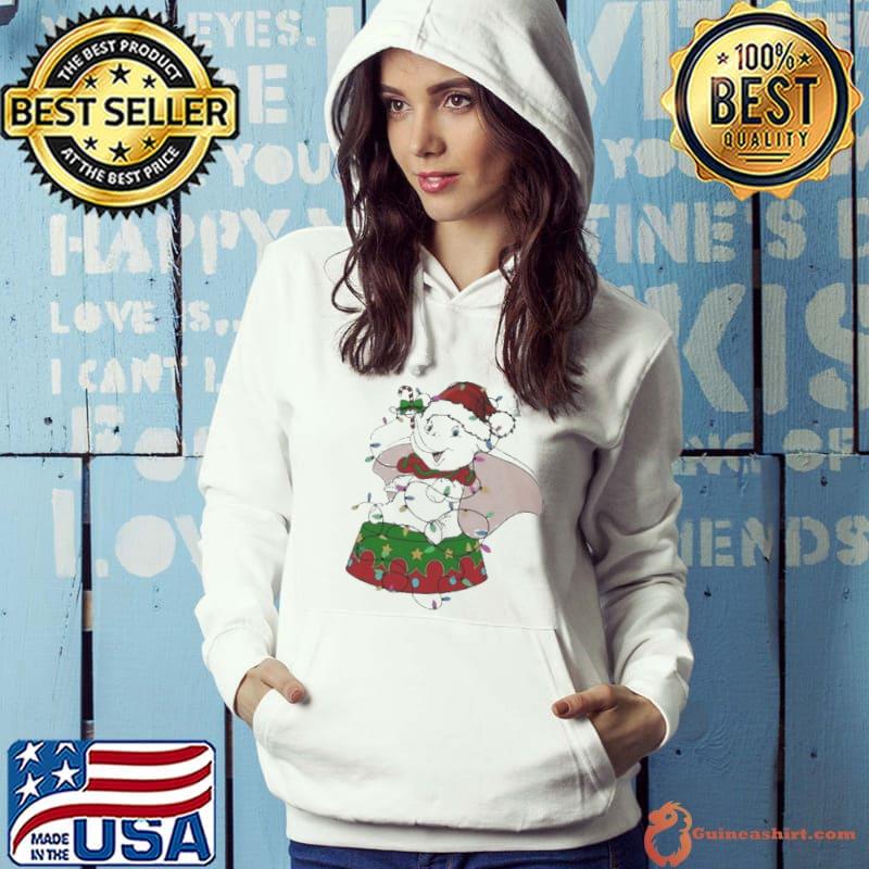 Santa dumbo light cute Christmas s Hoodie