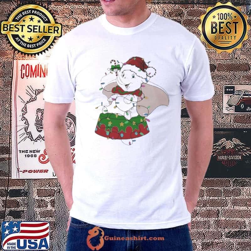 Santa dumbo light cute Christmas shirt