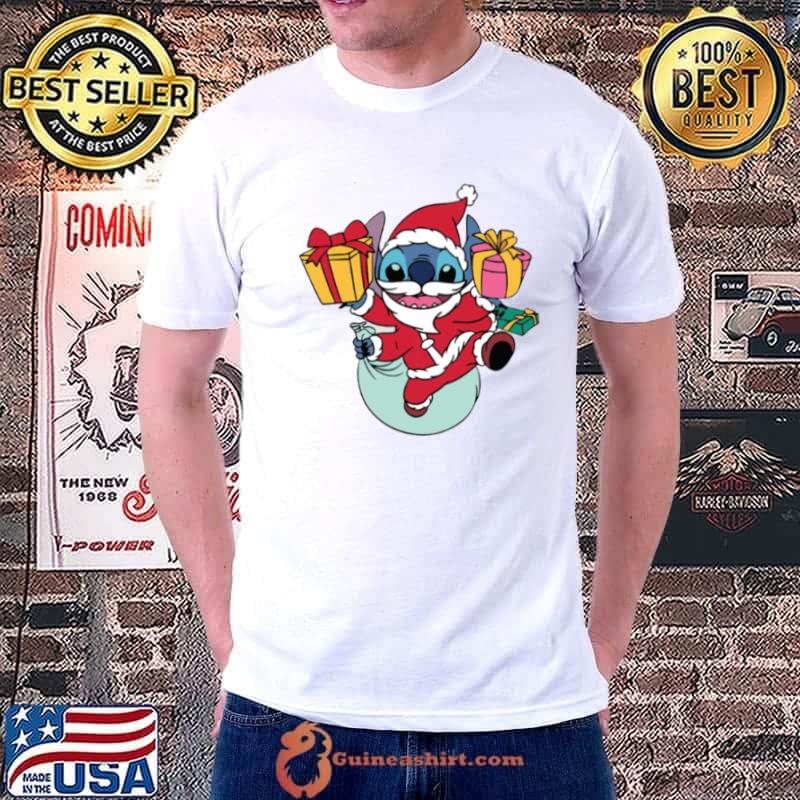 Santa Stitch Christmas shirt
