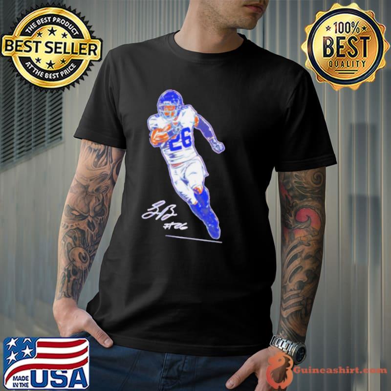 Official Saquon barkley superstar pose signature T-shirt, hoodie