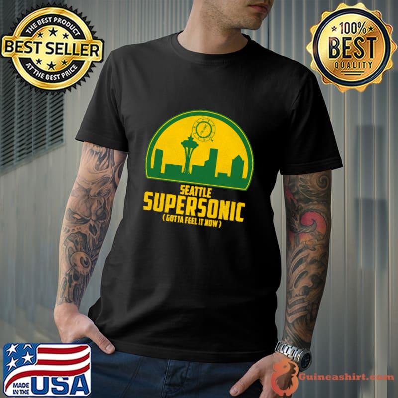 Seattle Gotta Feel It Now Grunge Music Tribute T-Shirt