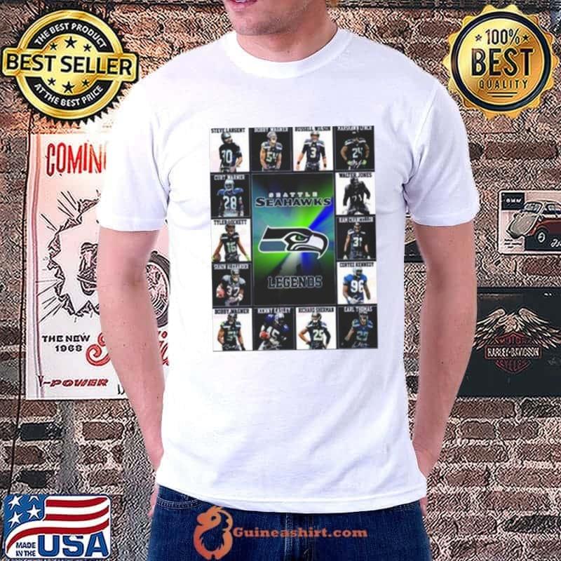 NEW FASHION 2023 Seattle Seahawks T-shirt Graphic Cartoon player gift for  fans