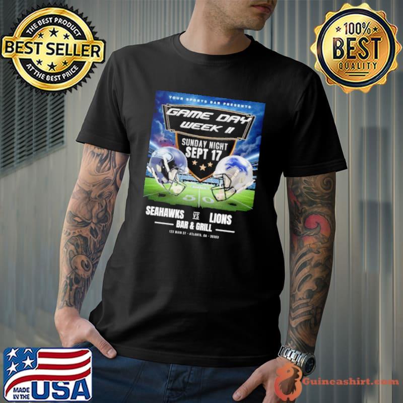 Seattle Seahawks Vs Detroit Lions Game Day Week II 2023 Comfort