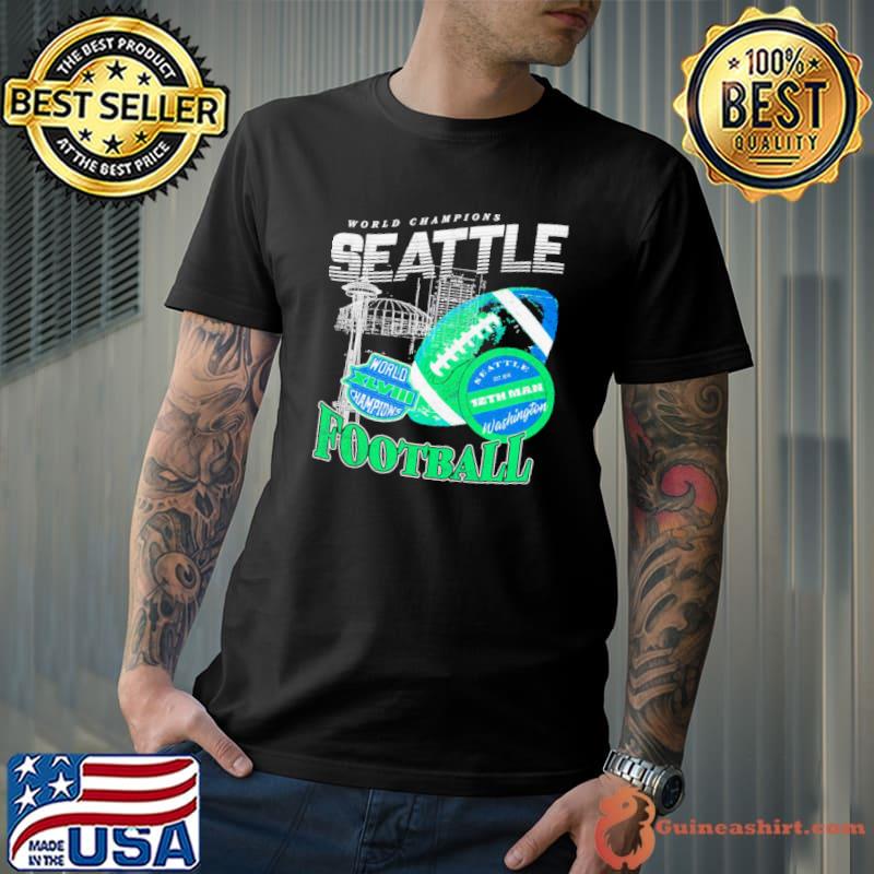 Seattle Seahawks World Champions Football retro shirt
