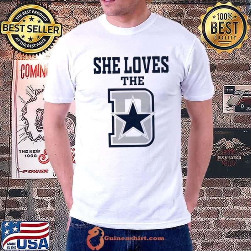 She loves the Dallas Cowboys shirt - Guineashirt Premium ™ LLC