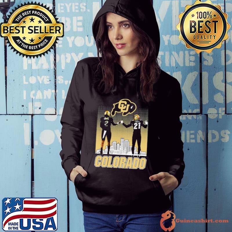 Shedeur Sanders and Shilo Sanders Colorado Buffaloes City Skyline Shirt Hoodie