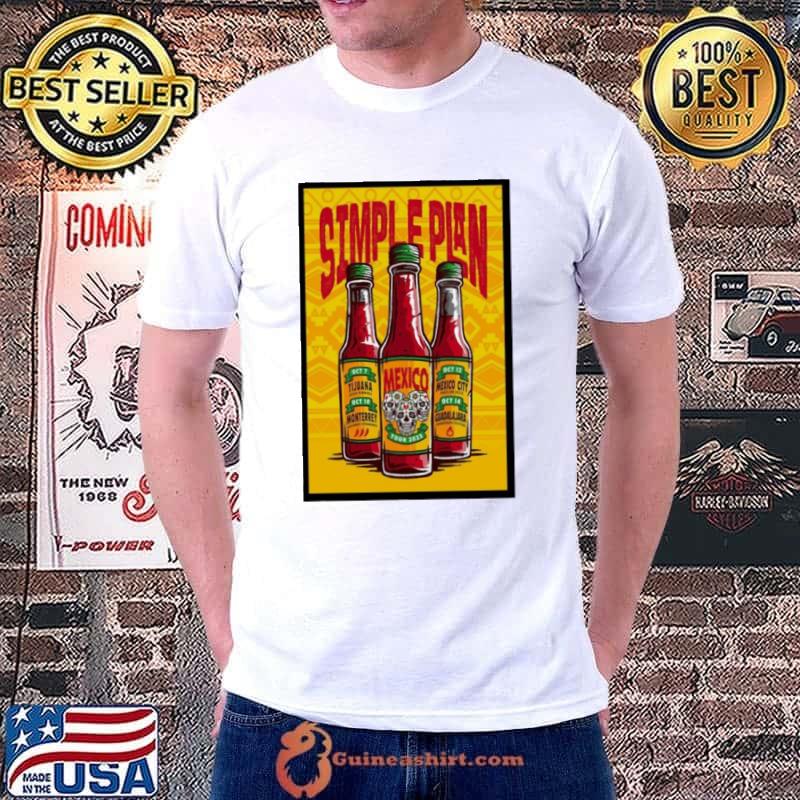 Simple plan 2023 Mexico tour poster Shirt