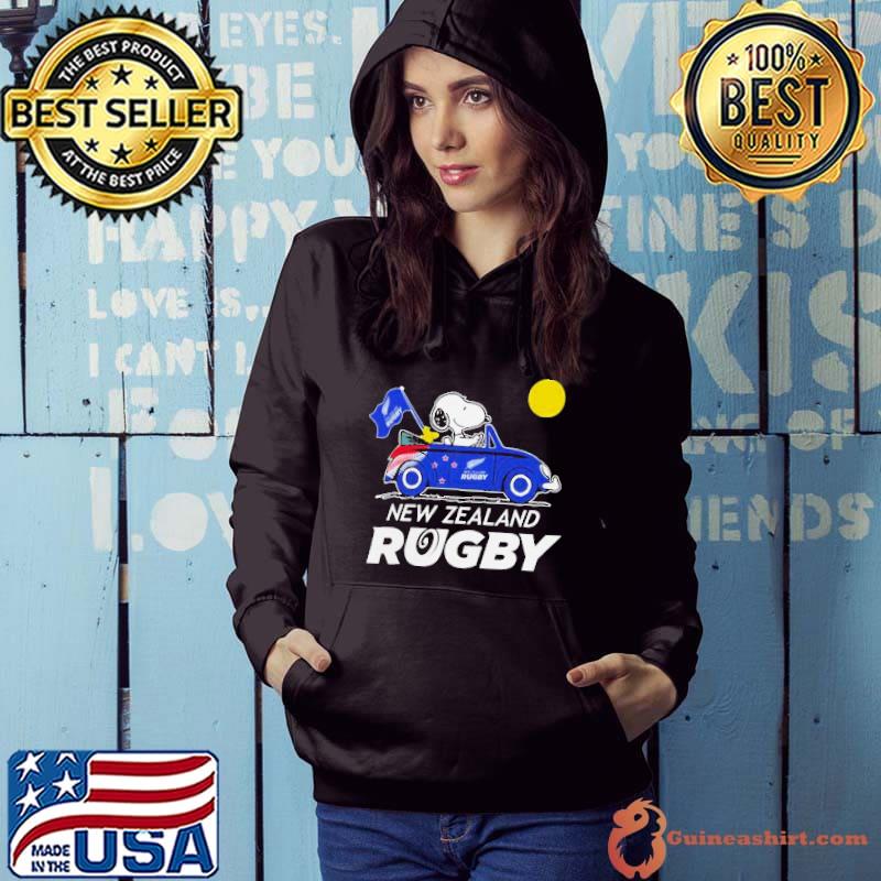 Snoopy And Woodstock New Zealand Rugby On Car 2023 s Hoodie
