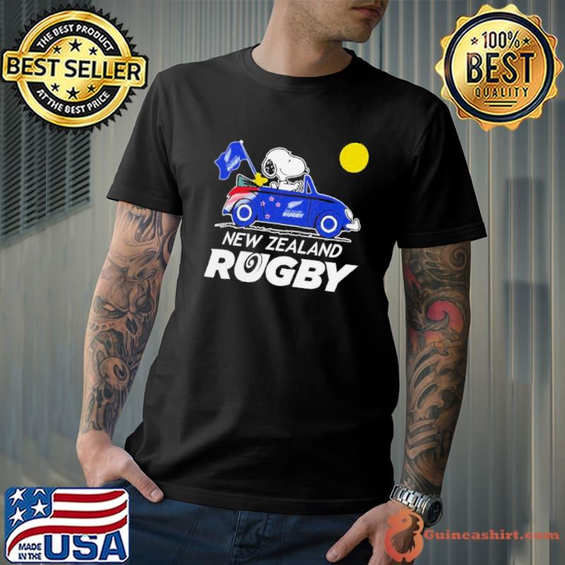 Snoopy And Woodstock New Zealand Rugby On Car 2023 shirt