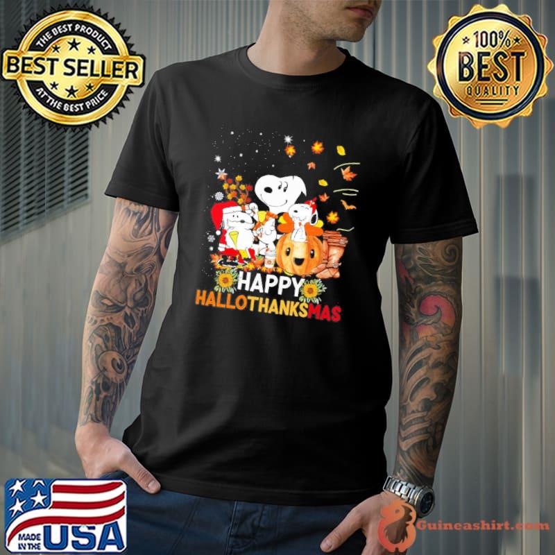 Snoopy Halloween and Merry Christmas Autumn shirt