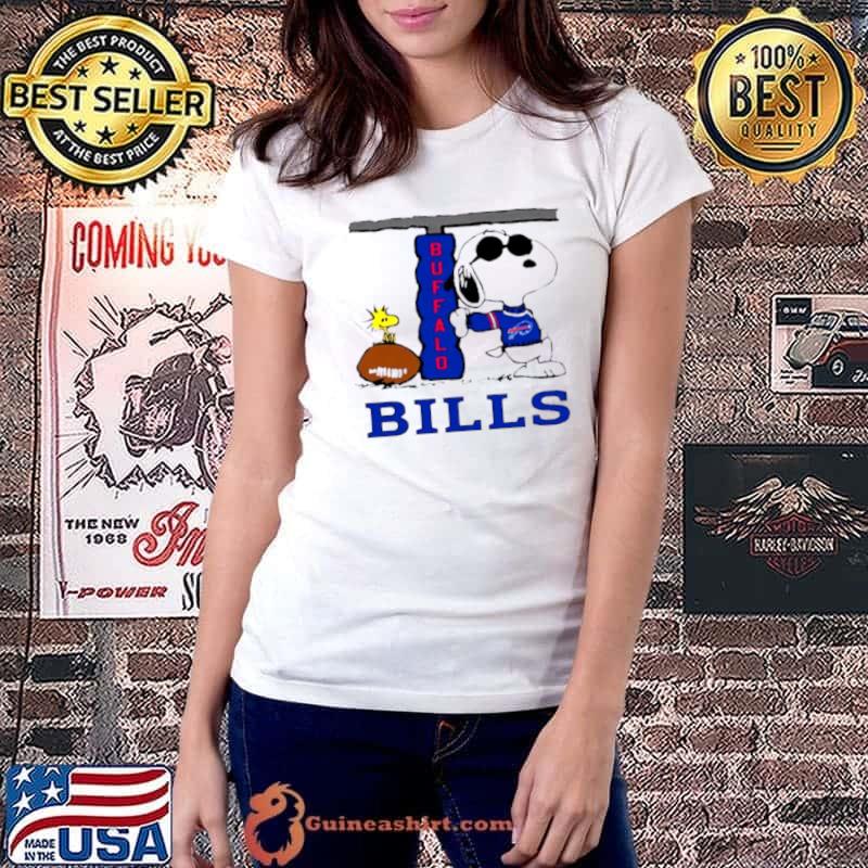 The Buffalo Bills Joe Cool And Woodstock Snoopy Mashup Youth Sweatshirt 