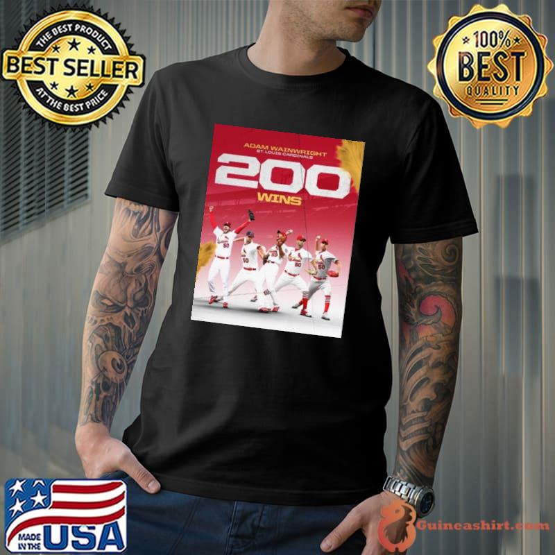 St Louis Cardinals Adam Wainwright 200 Career Wins In MLB Shirt