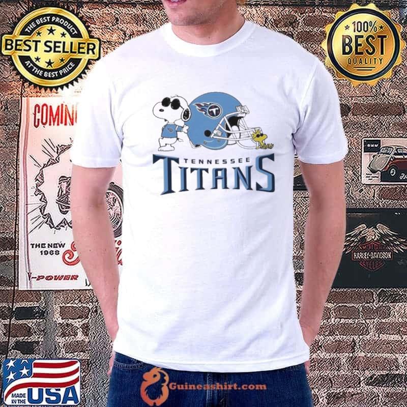 Tennessee Titans Snoopy And Woodstock Football Helmet Logo shirt