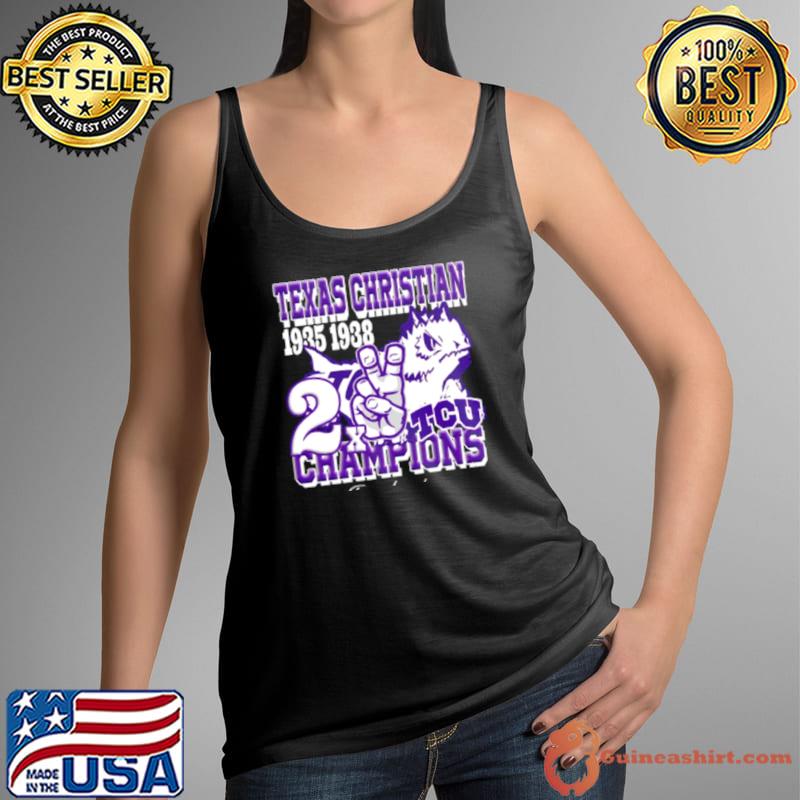 Texas Christian 1935 1938 2x Tcu Champions Graphic s Tank Top