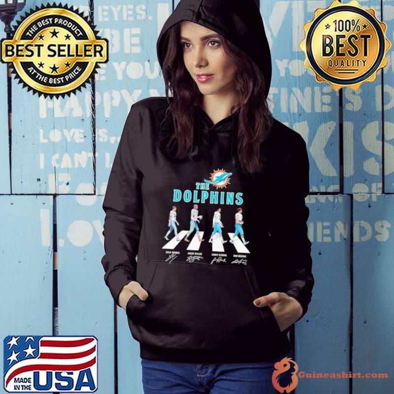 The Miami Dolphins abbey road signatures shirt, hoodie, sweater, long  sleeve and tank top