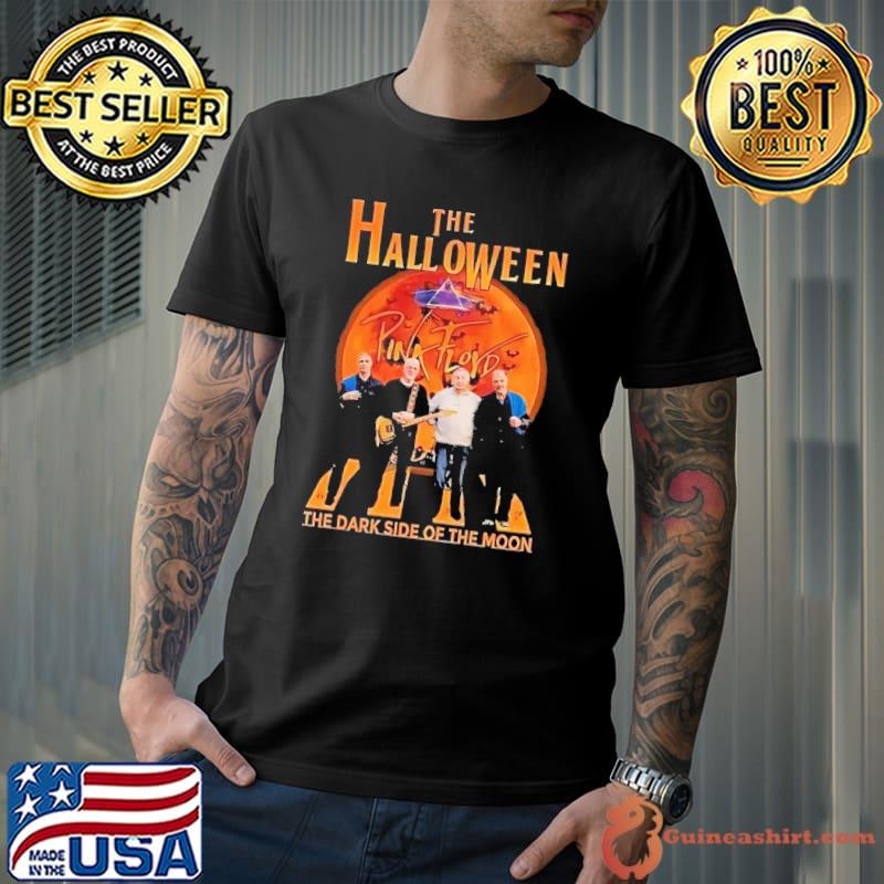 The halloween the dark side of the moon Pink Floyd blood moon abbey road shirt