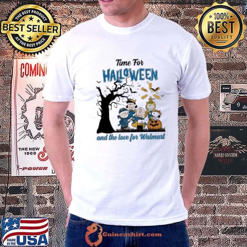 The Peanuts Time For Halloween And The Love For Walmart Shirt