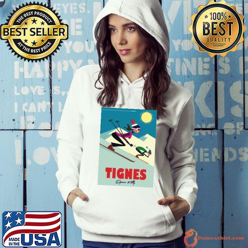 Tignes Skiing Graphic s Hoodie