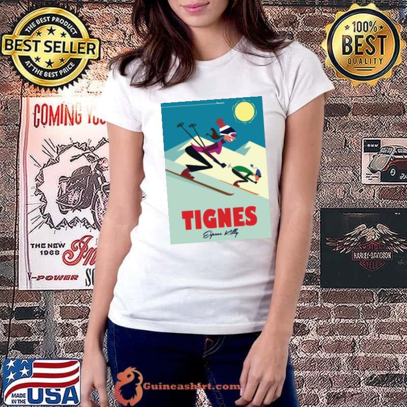 Tignes Skiing Graphic s Ladiestee