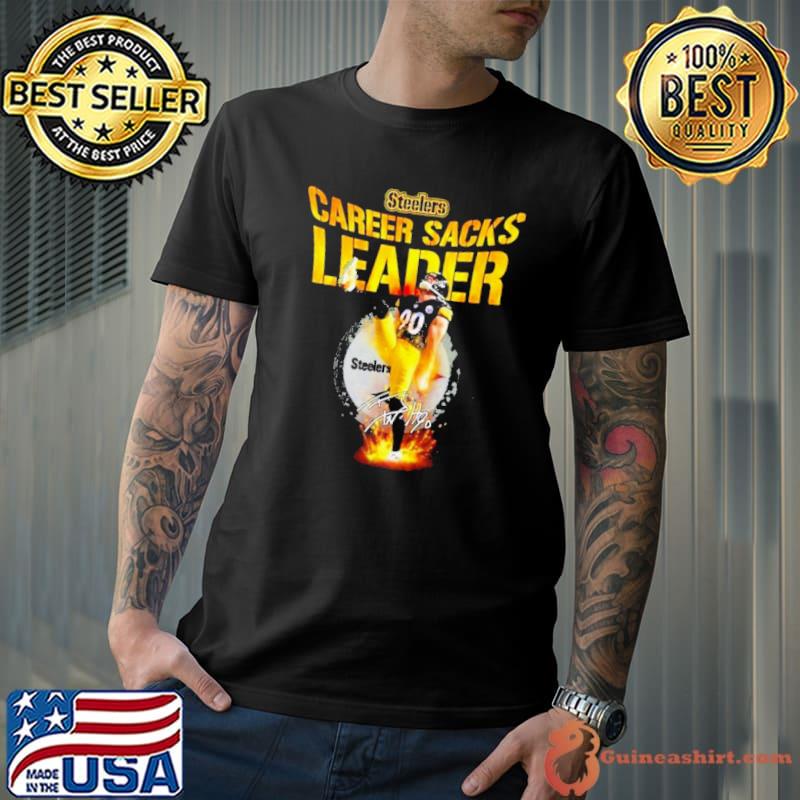 Tj Watt Steelers All-time Sacks Leader With 81 5 Signature Shirt