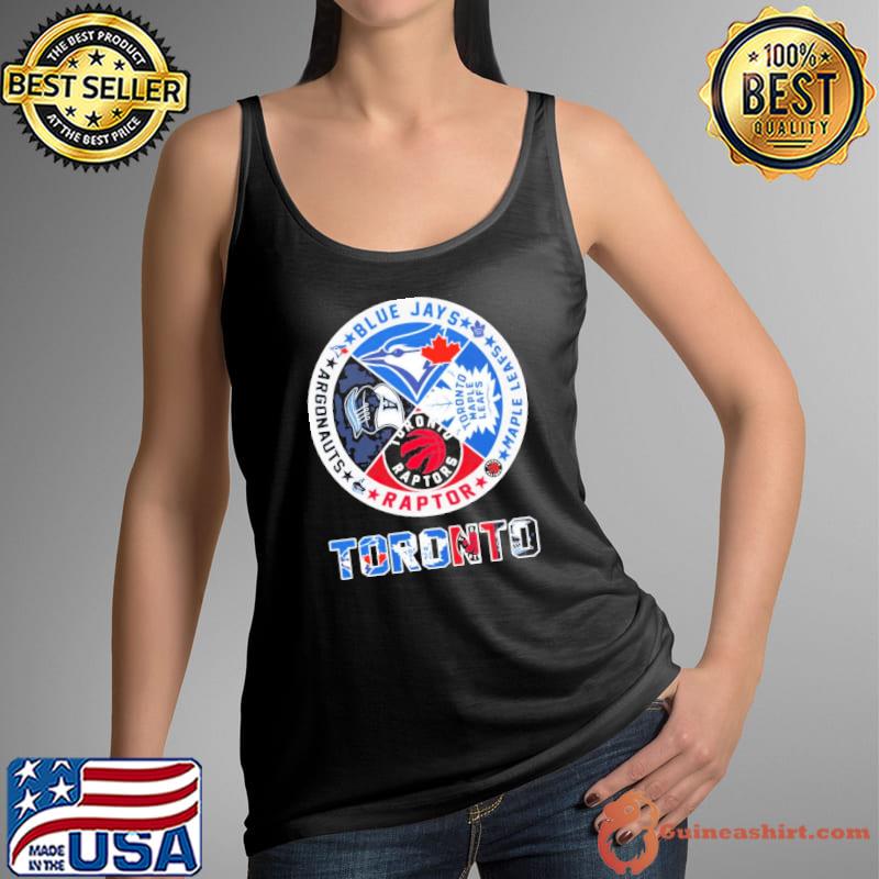 Toronto all sports teams blue jays maple leafs raptors and argonauts logo s Tank Top
