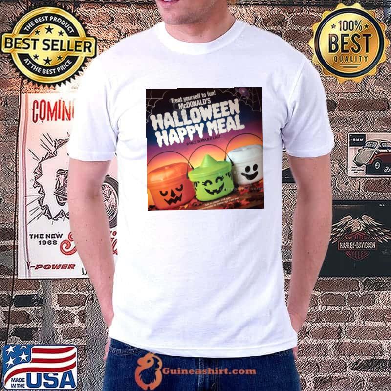Treat Yourself To Fun Mcdonald’s Halloween Happy Meal Pail Shirt