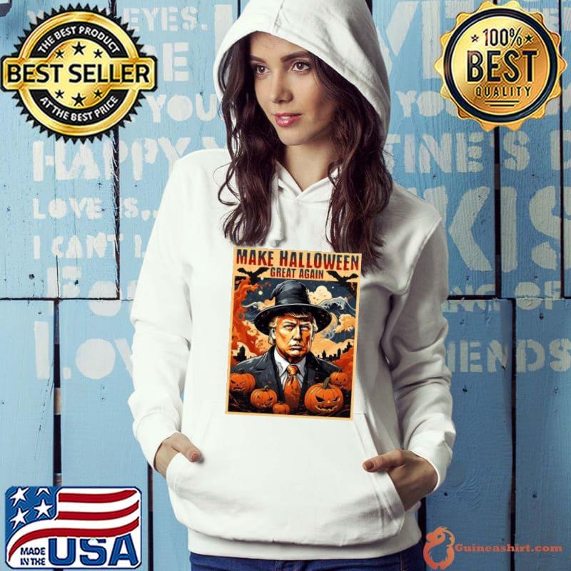 Trump Mugshot Trump Make Halloween Great Again Halloween 2023 Shirt Hoodie