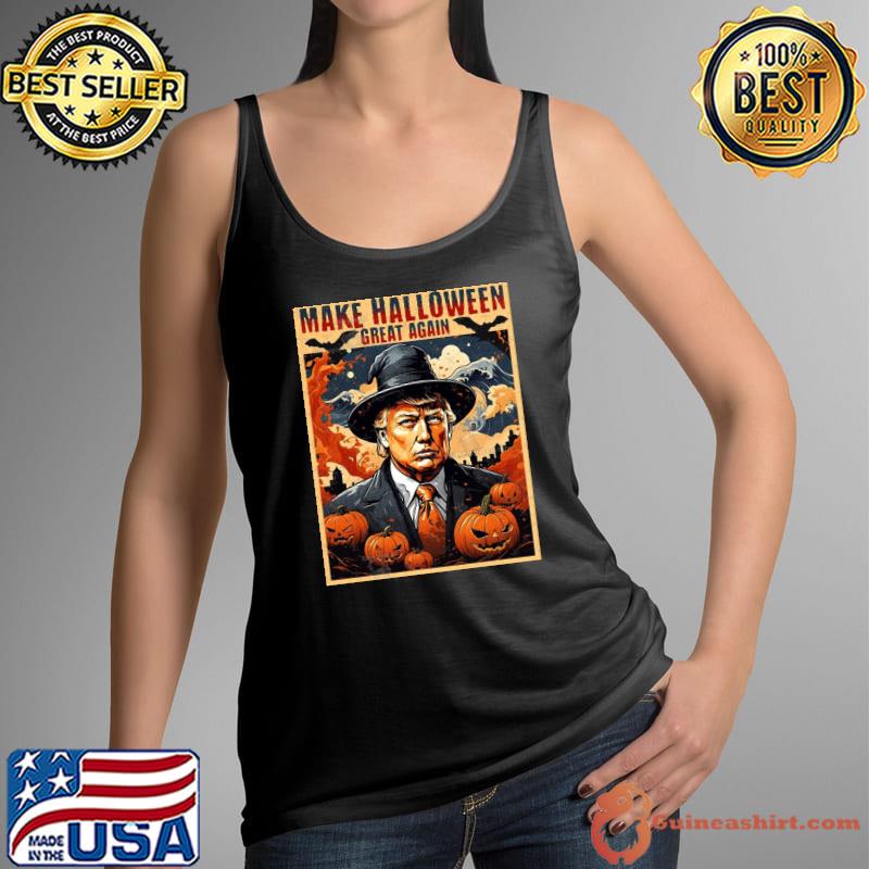 Trump Mugshot Trump Make Halloween Great Again Halloween 2023 Shirt Tank Top
