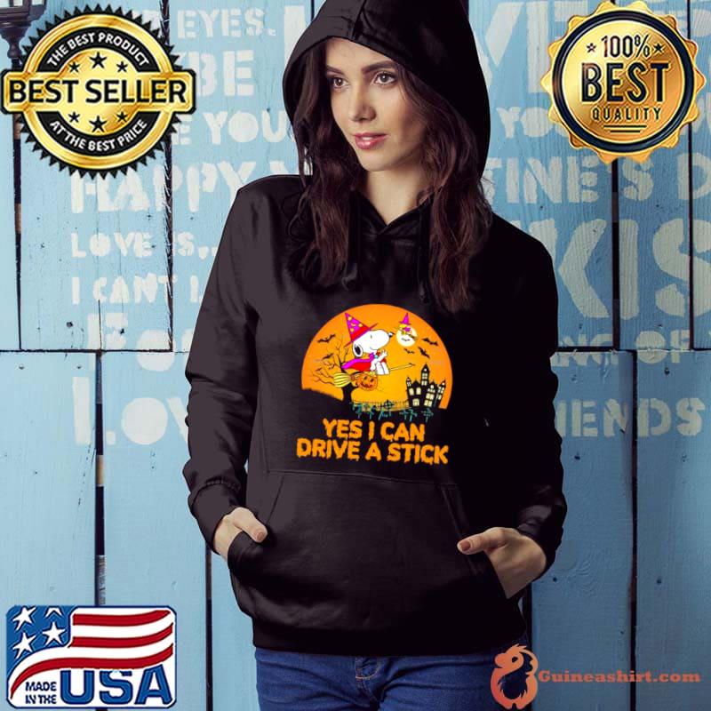 Witch Snoopy and Woodstock Yes I Can Drive a Stick Halloween 2023 s Hoodie