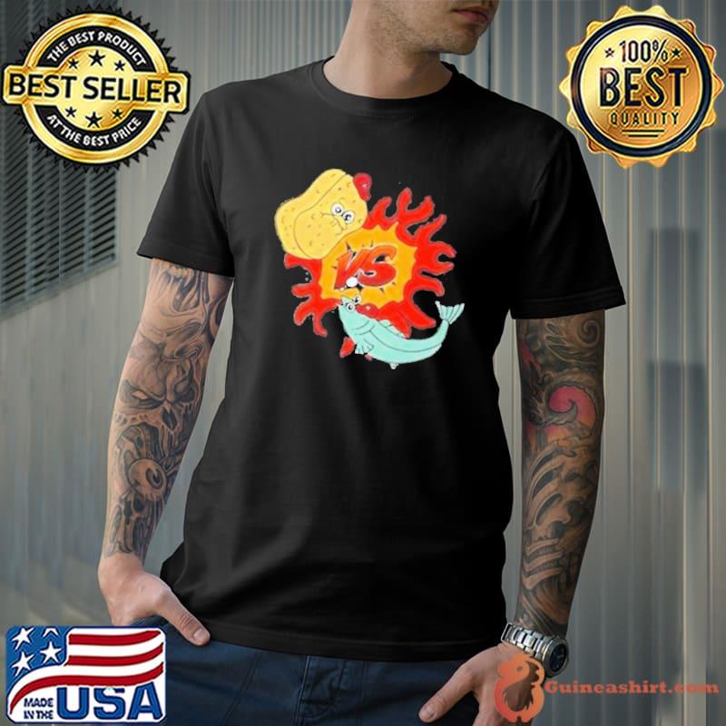 Wolfi Land Sponge And Fish Shirt