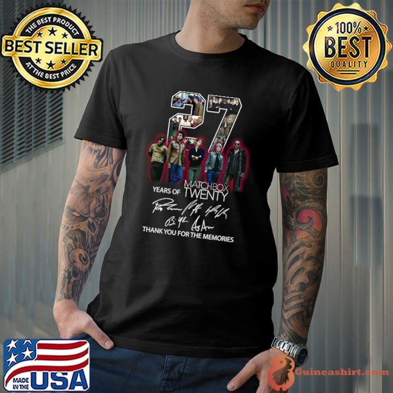 25 Years Of Matchbox Twenty Thank You For The Memories Signature T-Shirt