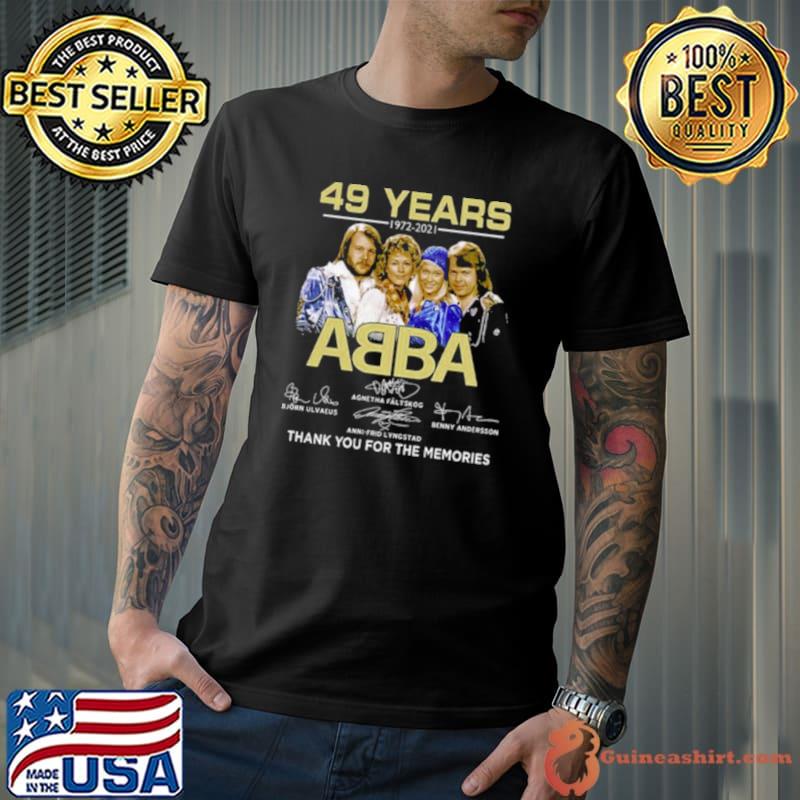 49 Years ABBA Signatures Thanks You For The Memories shirt