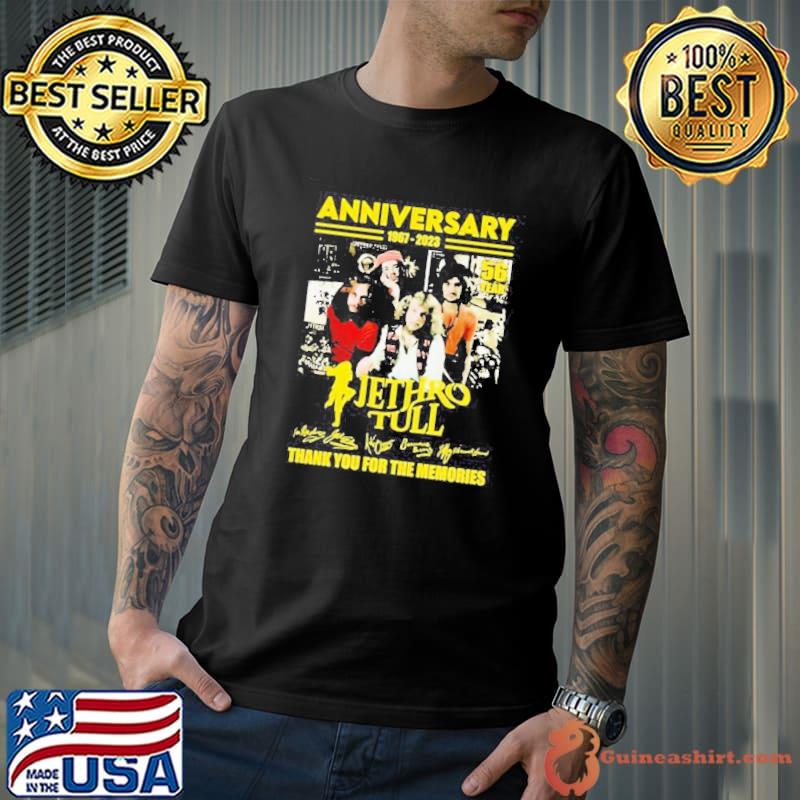 56th Anniversary 1967 – 2023 Jethro Tull Thank You For The Memories Signatures Shirt