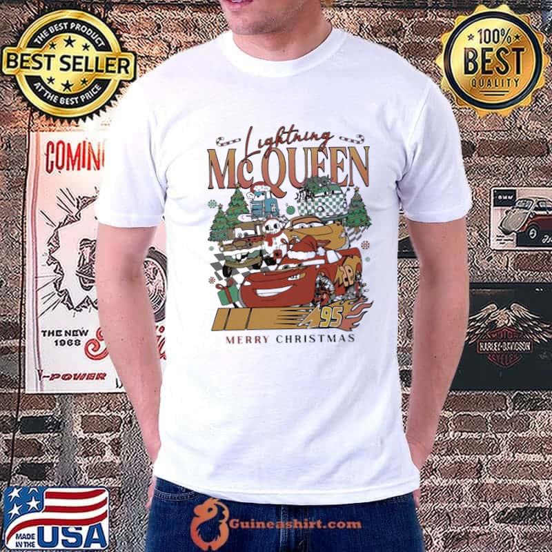 95 Lightning Mcqueen Merry Christmas Shirt
