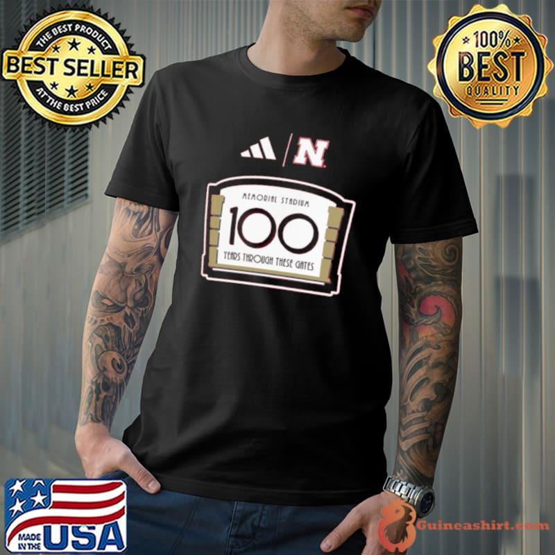 Adidas Scarlet Nebraska Huskers Memorial Stadium 100th Anniversary Sideline Strategy Fresh shirt