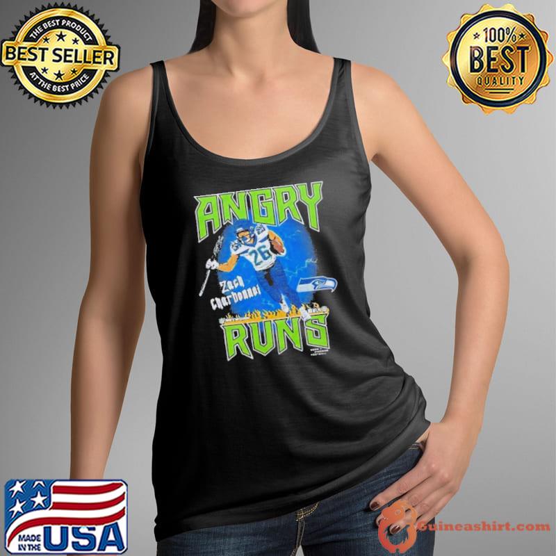 Angry Runs Seahawks Zach Charbonnet s Tank Top