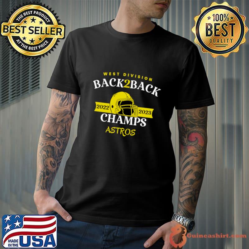 Astros west division back 2 back 2022 2023 champ helmet T-Shirt