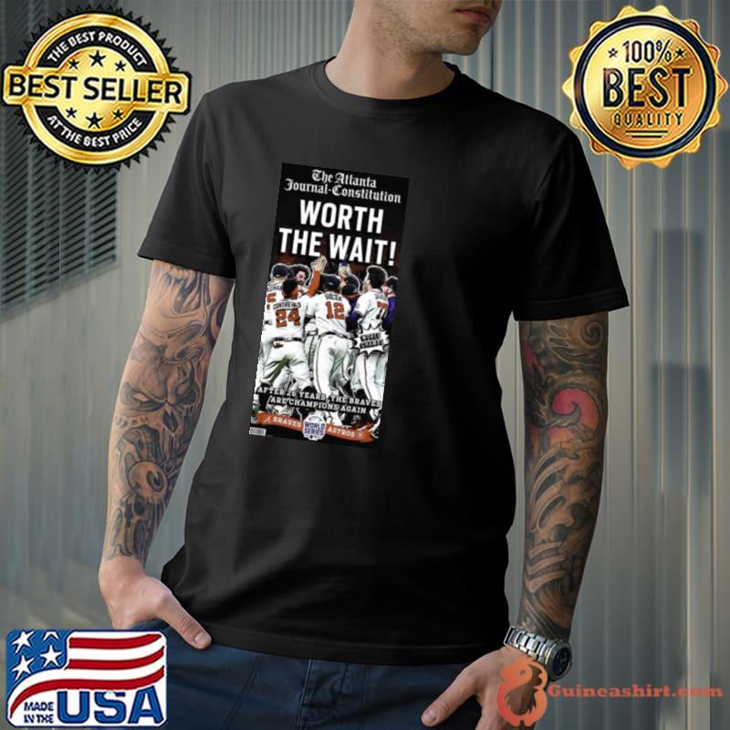 Atlanta Braves 2021 Champs Newspaper 1995 World Series Champion shirt