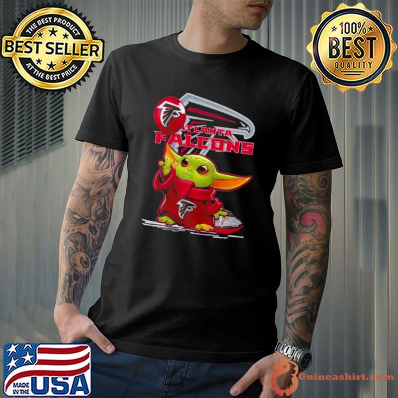 Baby Yoda Balloon Logo Atlanta Falcons Shirt