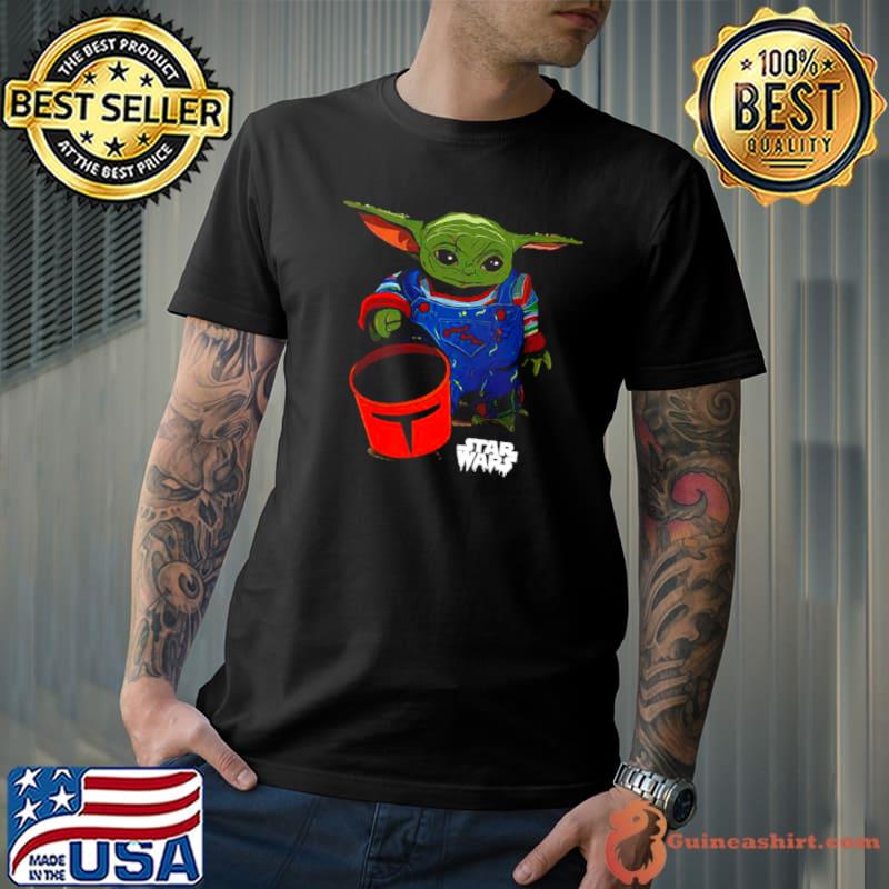 Baby Yoda Grogu Goes Trick Or Treating Halloween 2023 Star Wars Mandalorian Shirt