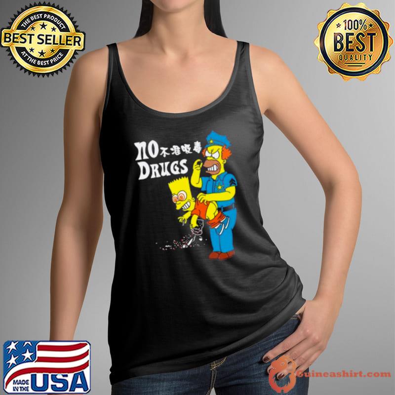 Bart Simpson Police Chief No Drugs s Tank Top