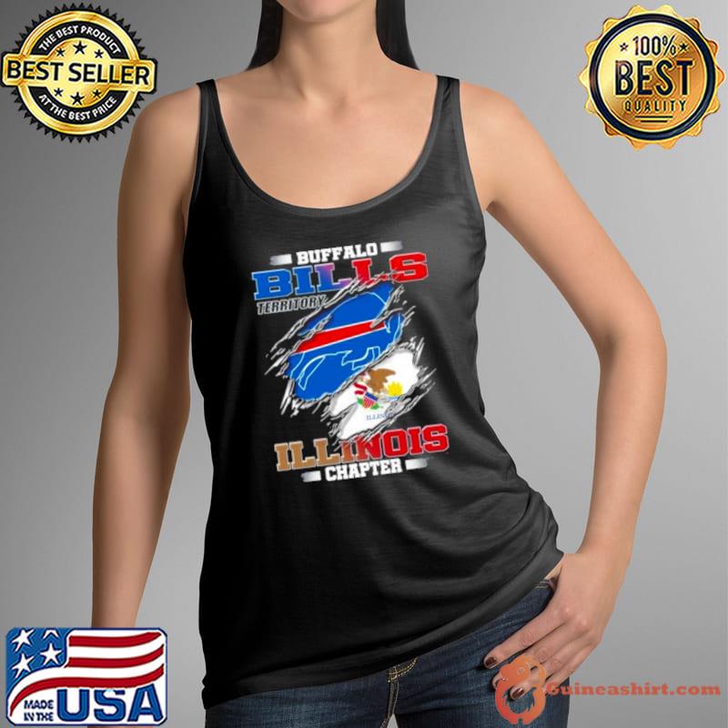 Blood Inside Buffalo Bills Territory Illinois Chapter Shirt Tank Top