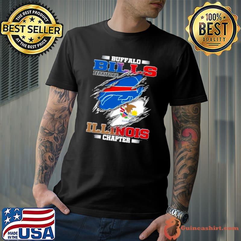Blood Inside Buffalo Bills Territory Illinois Chapter Shirt