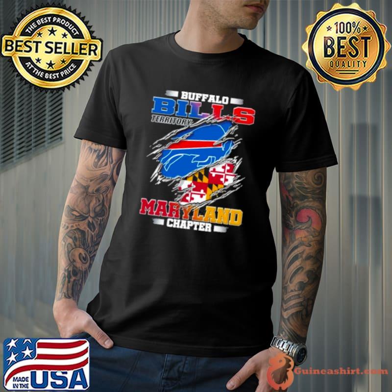 Blood Inside Buffalo Bills Territory Maryland Chapter Shirt